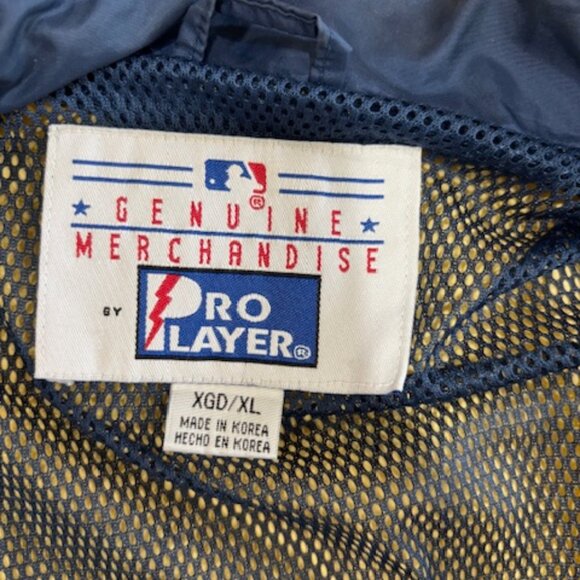VTG 90s Cleveland Indians Chief Wahoo Pro Player Windbreaker Jacket XL MLB Rare - Picture 5 of 13